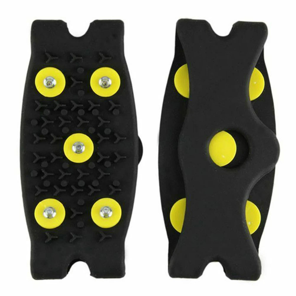 5-Zacken Anti-Rutsch Steigeisen – Unisex Schnee Krallen Schuhüberzüge für Gehen & Wandern | Winter Grips für Mehr Halt Kaufschwan®