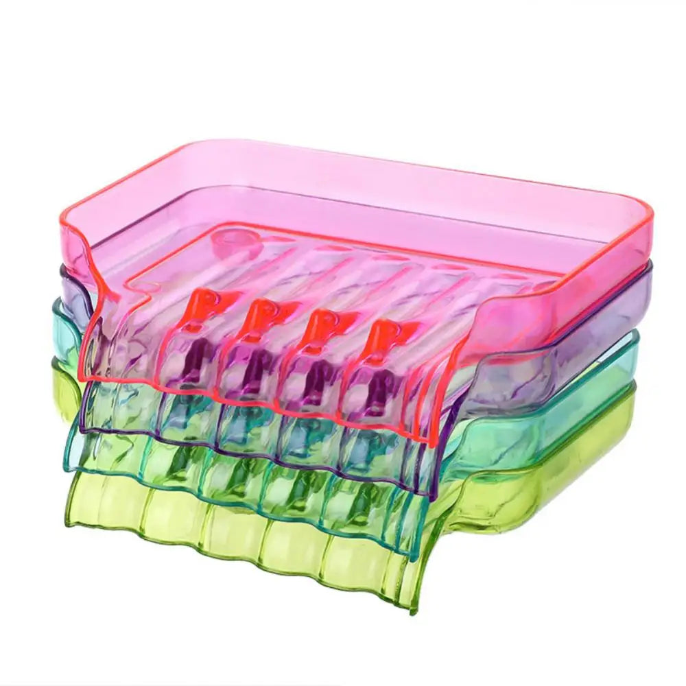 Bunte Wasserfall-Seifenschale – Kunststoff-Seifenhalter mit Saugnapf für Bad & Küche Kaufschwan®