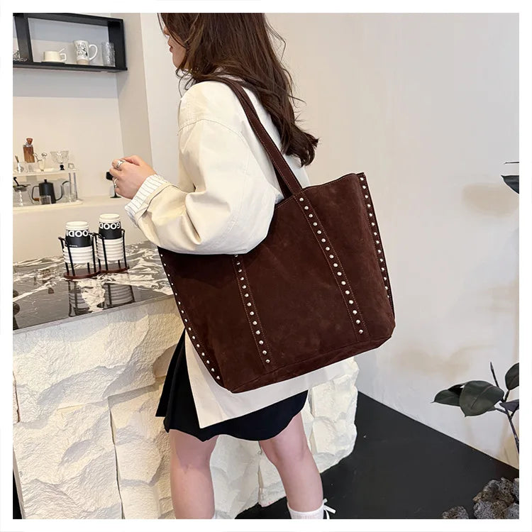 Modische Damen Schultertasche aus Mikrofaser – Hochwertige Retro Sweet Handtasche | Große Tasche mit Pailletten für Frauen Kaufschwan®