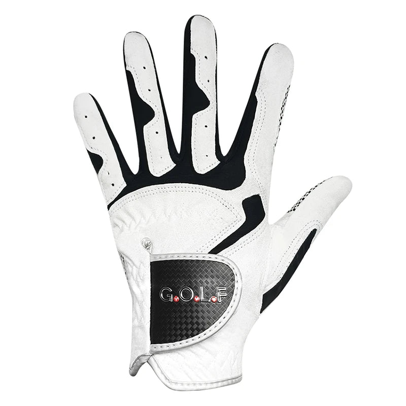 Herren Golfhandschuh – Verbesserte Griffigkeit | Atmungsaktiv & Bequem | Für Linke oder Rechte Hand, 1 Stück Kaufschwan® Linke Seite S