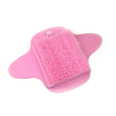 Silikon Fußbürste Massage Slipper – Dusch Fußreiniger mit Bimsstein & Saugnäpfen Kaufschwan® Rosa