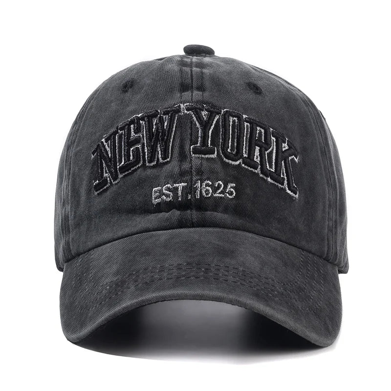 New York Washed Cotton Cap | Herren & Damen Snapback Baseballkappe | Sonnenschutz Baseballcap | Outdoor Baseballcap Kaufschwan®