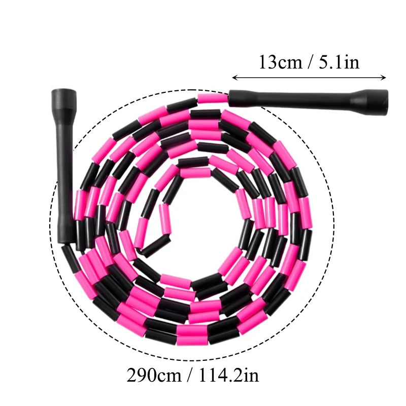 290CM Nylon Springseil – Verschleißfestes Verstellbares Profi Seilspringen | Tragbares Cardio Fitnessgerät für Kinder & Erwachsene Kaufschwan®