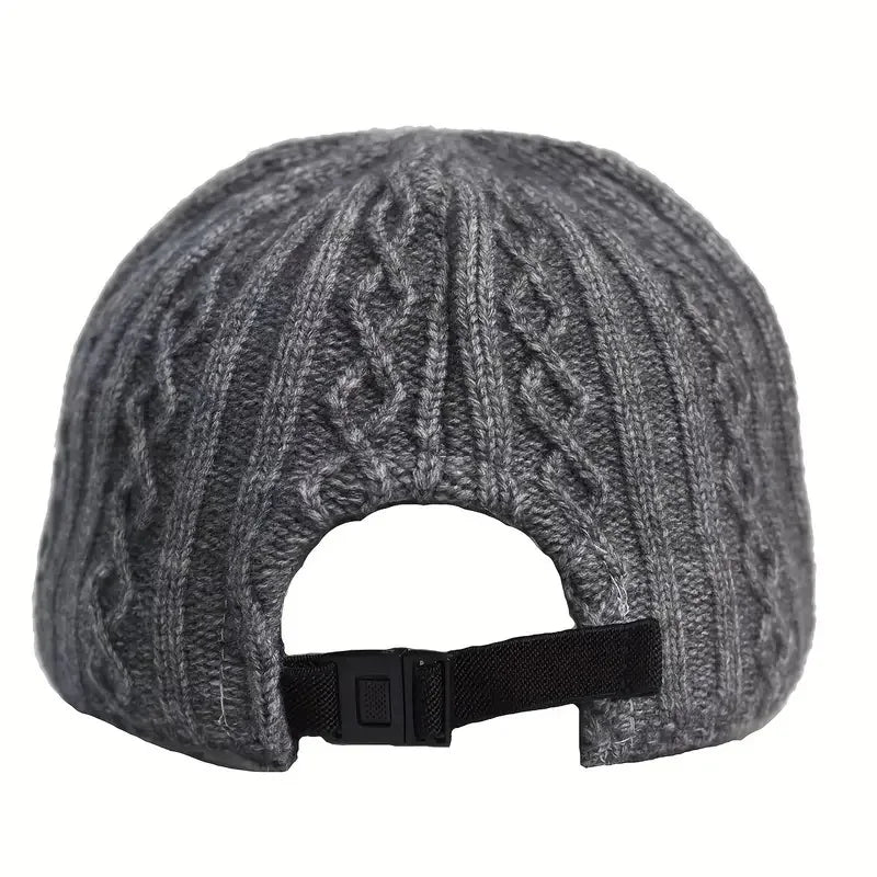 Trendige Gestrickte Baseballkappe | Herren & Damen Herbst/Winter Fashion Baseballcap | Vielseitig & Warm Kaufschwan®