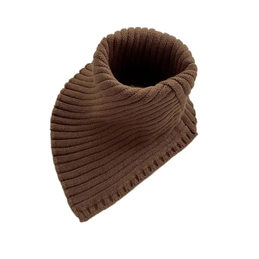 Abnehmbarer Winter Schal – Winddichter Gestrickter Fake Rollkragen für Damen | Warmer Halswärmer für Kaltes Wetter Kaufschwan® Kaffee