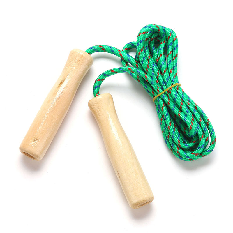 Springseil mit Holzgriffen – 2,5M Fitness Springseil für Schüler | Trainingsseil für Sport & Spiele Kaufschwan®