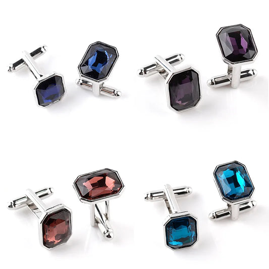 Herren Manschettenknöpfe in Luxusfarben – Blau, Rot, Pink & Silber | Elegante Accessoires für Hemd, Anzug & Hochzeit Kaufschwan®