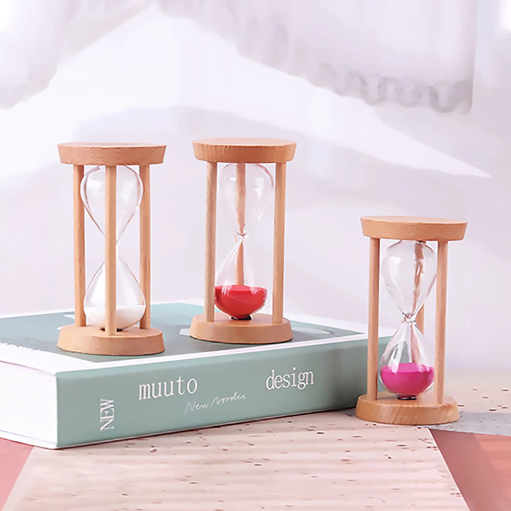 Holz Sanduhr Timer – Kreative Schreibtisch Dekoration & Moderne Wohn Sanduhr Geschenkidee Kaufschwan®
