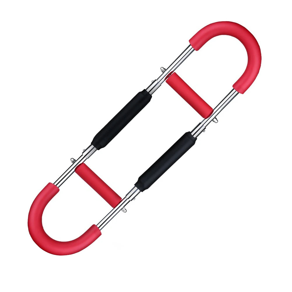 Brust Power Twister – U-förmiger Armtrainer für Brust-, Schulter- & Armtraining | Tragbares Fitnessgerät für Oberkörpertraining Kaufschwan® Rot