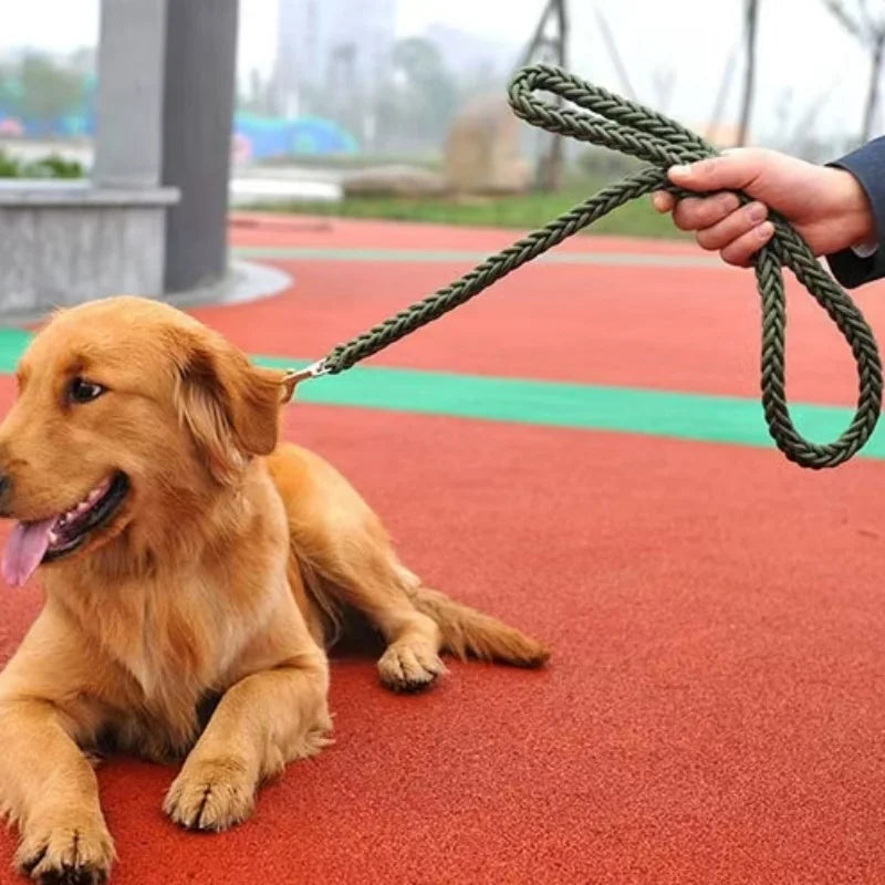 Geflochtene Nylon Hundeleine Stark Dicke Führleine für Große Hunde Bulldog Rottweiler Kaufschwan®