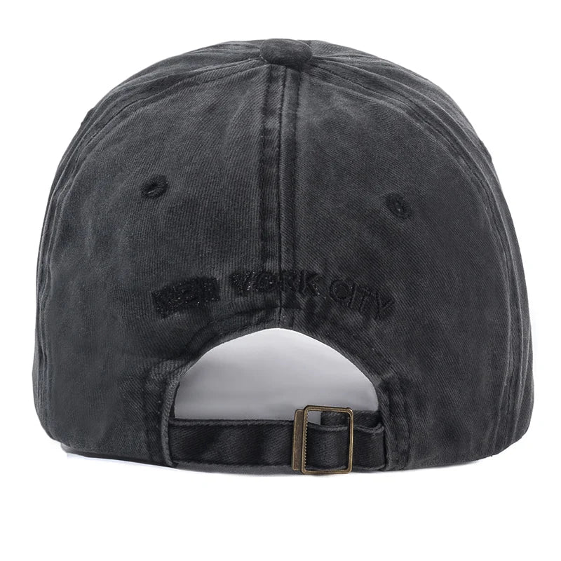 New York Washed Cotton Cap | Herren & Damen Snapback Baseballkappe | Sonnenschutz Baseballcap | Outdoor Baseballcap Kaufschwan®
