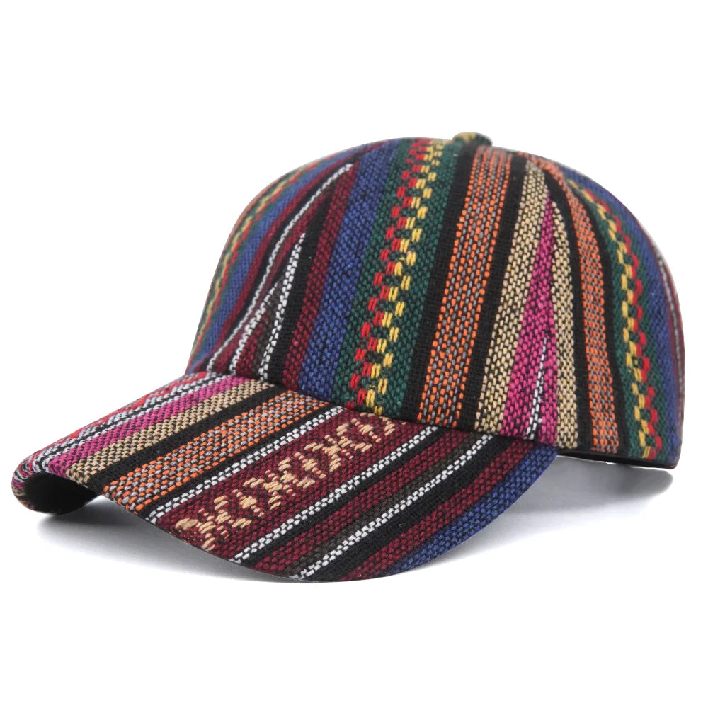 Bohemia Print Baseballkappe | Damen & Herren Boho Stil Baseballcap | Baumwolle Verstellbar Snapback Outdoor Cap Kaufschwan® Style 3