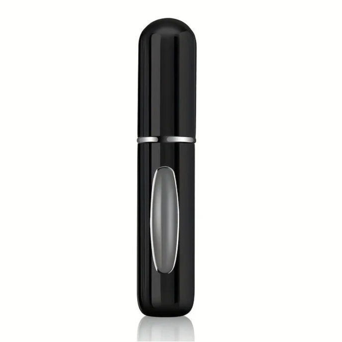5ml Parfüm Zerstäuber – Tragbare Nachfüllbare Sprayflaschen | Mini Aluminium Reise-Kosmetikbehälter Kaufschwan® Schwarz