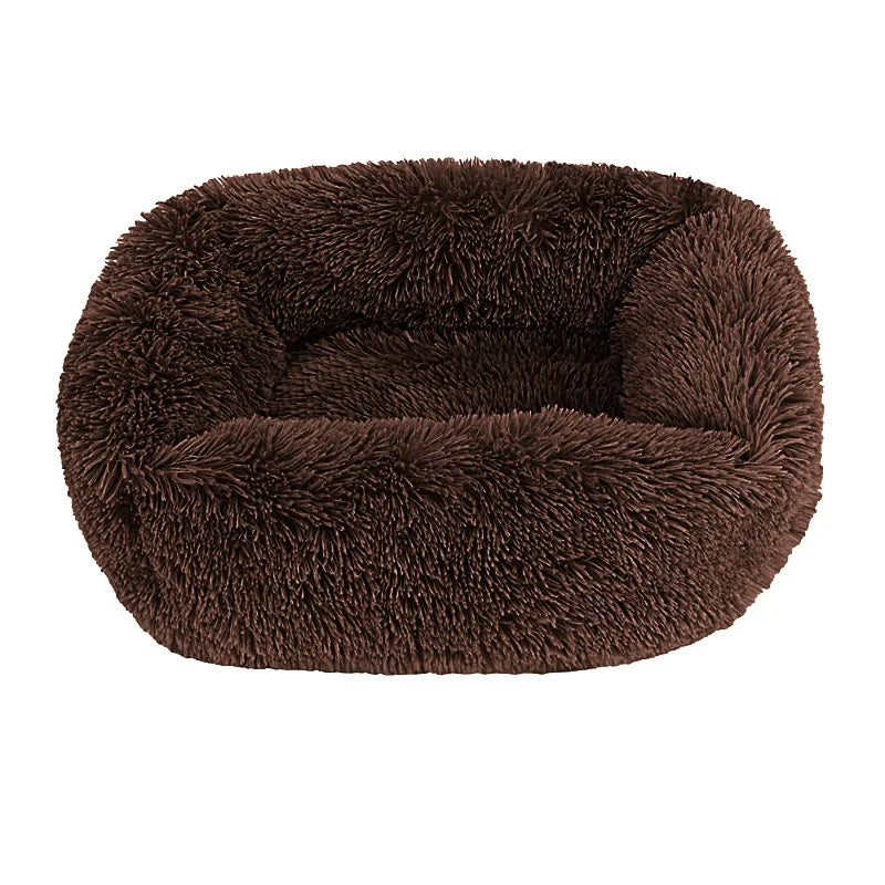 Plüsch Haustierbett Sofa – Flauschiges Kissenkorb Bett für Hunde & Katzen