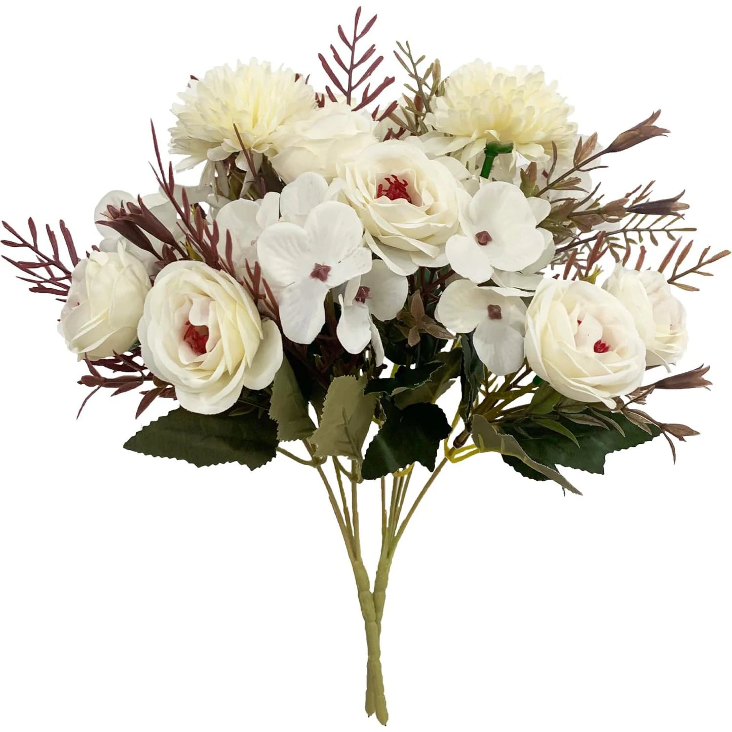 Künstliche Seidenrosen – Realistische Kunstblumen für Hochzeit, Zuhause & Feste | Brautstrauß, DIY Basteln, Kränze & Fotodekoration Kaufschwan® Weiß