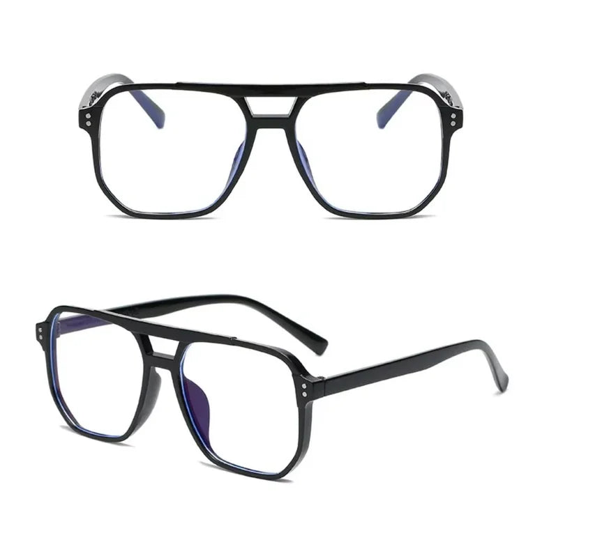Retro Anti-Blau-Licht Computerbrille – Modische Übergröße Fassung für Damen & Herren | Stilvolle Klassische Schutzbrille Kaufschwan®