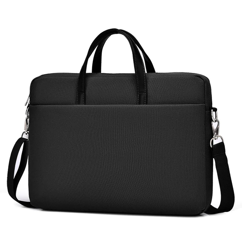 Wasserdichte Laptop Schultertasche – Notebook Schutzhülle & Business Aktentasche für MacBook, Xiaomi & Laptops Kaufschwan® Schwarz 17-18 Zoll