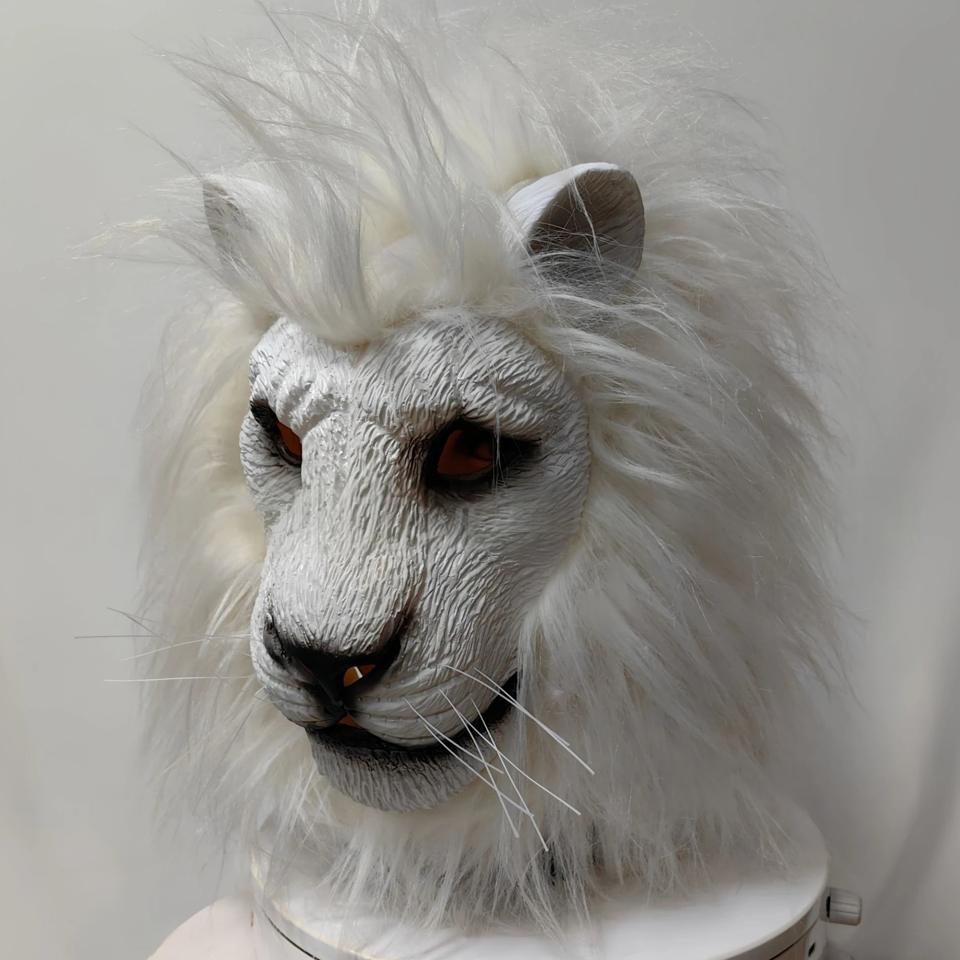 Realistische Löwenkopf Maske – Vollkopf Latex Tiermaske mit Mähne für Halloween, Kostümparty, Cosplay, Karneval & Dschungel Events Kaufschwan®