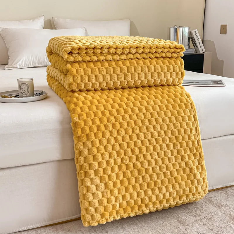 Kariert Weiche Warme Flauschige Samtdecke – Gemütlicher Sofaüberwurf & Bettdecke für Erwachsene, Kinder & Haustiere Kaufschwan®