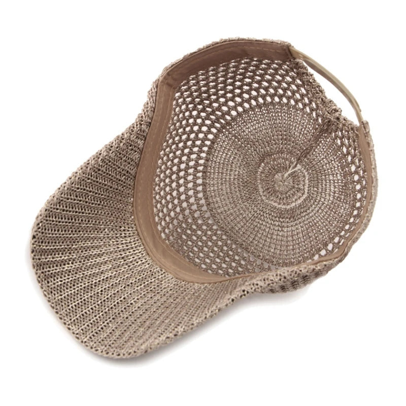 Einfarbige Atmungsaktive Baseballkappe | Sport Mesh Outdoor Baseballcap | Leicht & Verstellbar Kaufschwan®