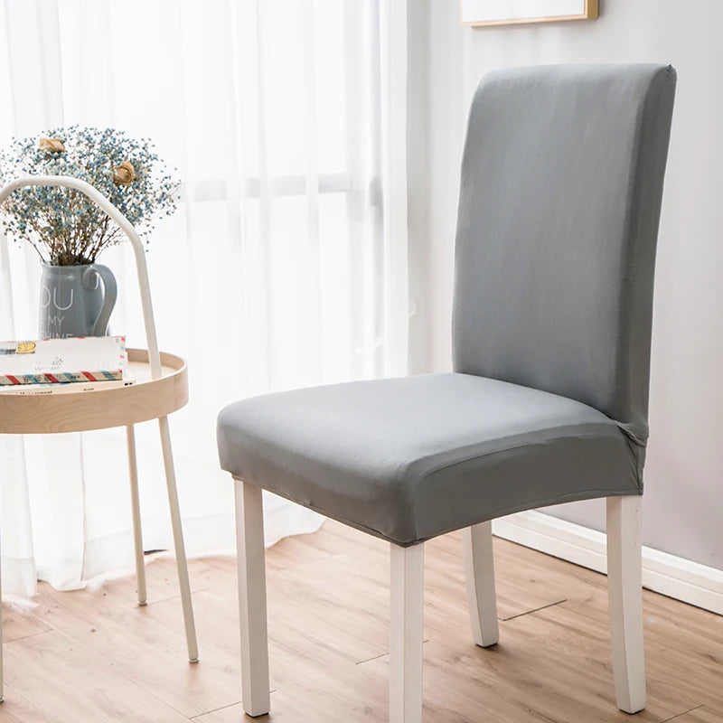 Einfarbige Milk Silk Stuhlbezüge – Elastische Stuhlüberzüge als Schutz für Wohnzimmer, Hochzeit, Esszimmer, Bankett & Büro Kaufschwan®