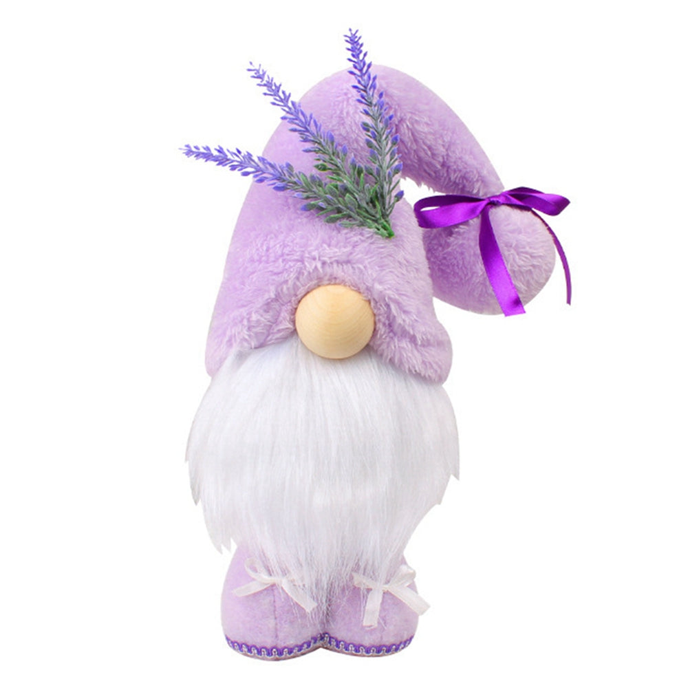 Lila Lavendel Wichtel – Handgefertigte Zwergenpuppe | Kinder Geschenk, Muttertag Deko & Schreibtisch Ornament Kaufschwan®